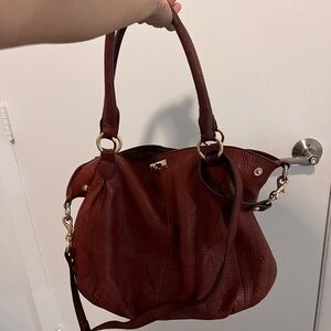 Elegant Brown Leather Handbag
